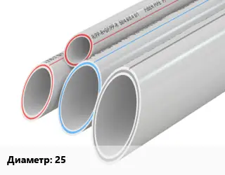 Труба полипропиленовая 25 Ру25 PPR-FB-PPR стекловолокно